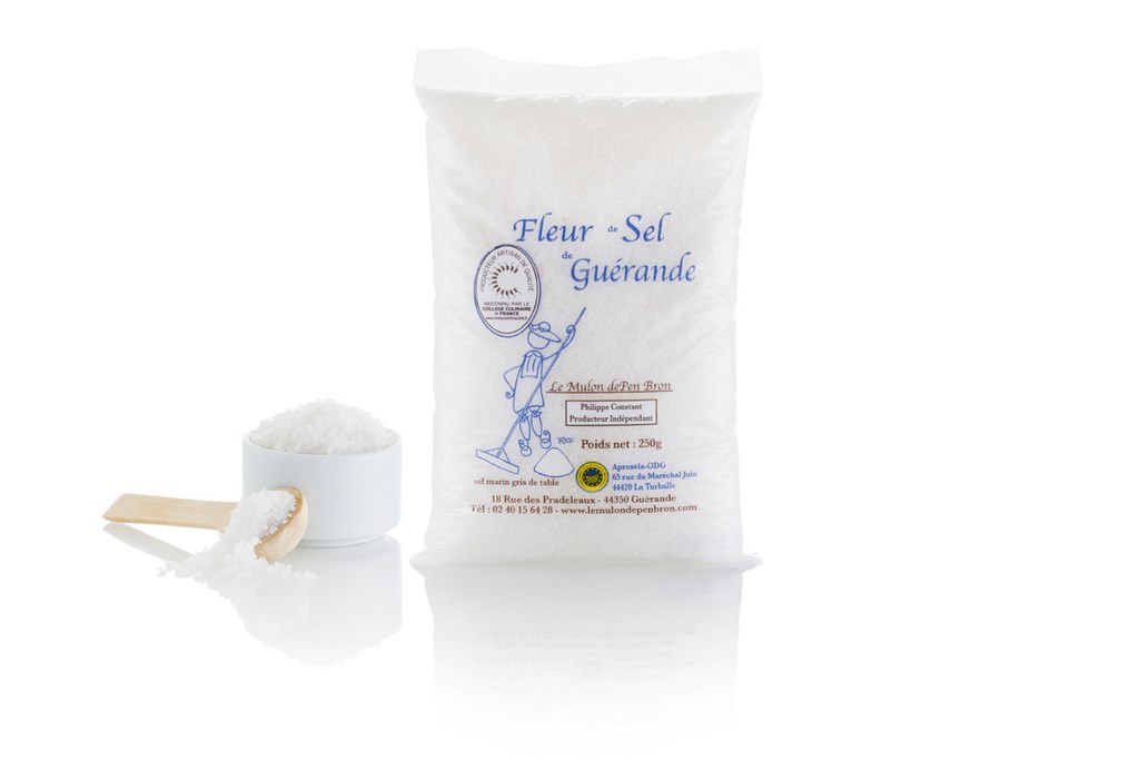 Fleur de sel de Guérande en sachet de 250g